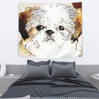 Cute Shih Tzu Dog Print Tapestry-Free Shipping - Deruj.com