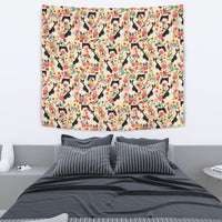 Basenji Dog Floral Print Tapestry-Free Shipping - Deruj.com