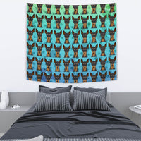 Miniature Pinscher Dog Pattern Print Tapestry-Free Shipping - Deruj.com