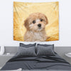 Cavapoo On Yellow Print Tapestry-Free Shipping - Deruj.com