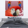 Scarlet Macaw Parrot Print Tapestry-Free Shipping - Deruj.com