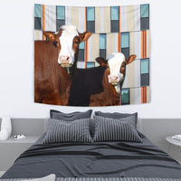 Simmental Cattle (Cow) Print Tapestry-Free Shipping - Deruj.com