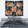 Djungarian Hamster On Black Print Tapestry-Free Shipping - Deruj.com