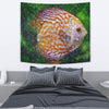 Discus Fish Floral Print Tapestry-Free Shipping - Deruj.com