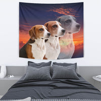 English Foxhound Dog Print Tapestry-Free Shipping - Deruj.com