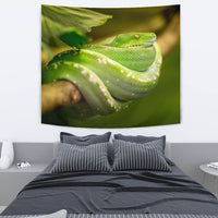 Amazing Green Snake Print Tapestry-Free Shipping - Deruj.com