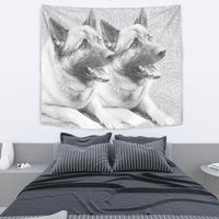 Amazing Norwegian Elkhound Print Tapestry-Free Shipping - Deruj.com