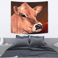 Cute Jersey Cattle (Cow) Print Tapestry-Free Shipping - Deruj.com