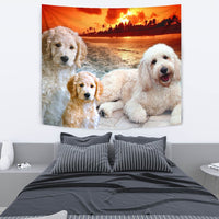 Goldendoodle Dog Print Tapestry-Free Shipping - Deruj.com