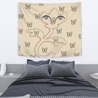 Butterfly Eyes Print Tapestry-Free Shipping - Deruj.com