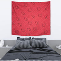 Butterfly Print On Red Tapestry-Free Shipping - Deruj.com