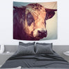 Cattle Cow Vector Art Print Tapestry-Free Shipping - Deruj.com