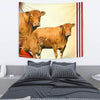 Limousin Cattle (Cow) Print Tapestry-Free Shipping - Deruj.com