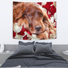 Irish Setter On Red Print Tapestry-Free Shipping - Deruj.com