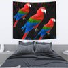 Red And Green Macaw Parrot Print Tapestry-Free Shipping - Deruj.com