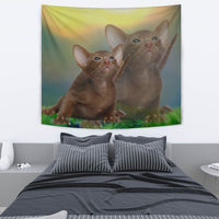 Cute Oriental Shorthair Cat Print Tapestry-Free Shipping - Deruj.com