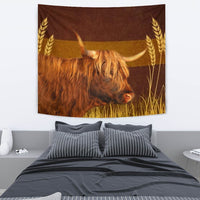 Highland Cattle (Cow) Print Tapestry-Free Shipping - Deruj.com