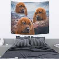 Lovely Redbone Coonhound Print Tapestry-Free Shipping - Deruj.com