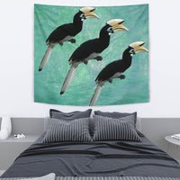 African Pied Hornbill Bird Print Tapestry-Free Shipping - Deruj.com
