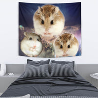 Cute Roborovski Hamster Print Tapestry-Free Shipping - Deruj.com