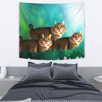 Cute American Bobtail Cat Print Tapestry-Free Shipping - Deruj.com