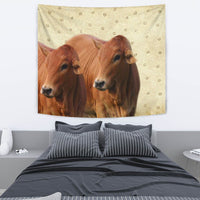 Boran cattle (Cow) Print Tapestry-Free Shipping - Deruj.com