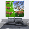 Gelbvieh Cattle (Cow) Print Tapestry-Free Shipping - Deruj.com