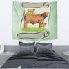 Hand Crafted Red Brangus Cattle Print Tapestry-Free Shipping - Deruj.com