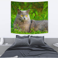 Chartreux Cat Nature Print Tapestry-Free Shipping - Deruj.com
