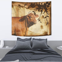 Amazing Red Brangus Cattle Print Tapestry-Free Shipping - Deruj.com