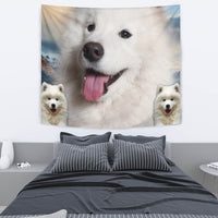 Cute Samoyed Dog Print Tapestry-Free Shipping - Deruj.com