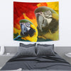 Blue and Yellow Macaw Print Tapestry-Free Shipping - Deruj.com