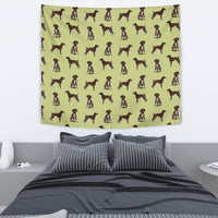 German Shorthaired Pointer Dog Pattern Print Tapestry-Free Shipping - Deruj.com