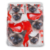 Cute Siamese Cat Print Bedding Set- Free Shipping - Deruj.com