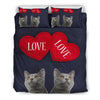 Chartreux Cat Love Print Bedding Sets-Free Shipping - Deruj.com