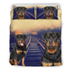 Rottweiler Dog Print Bedding Set- Free Shipping - Deruj.com