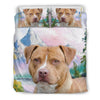 Cute American Staffordshire Terrier Print Bedding Set- Free Shipping - Deruj.com