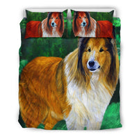 Rough Collie Dog Art Print Bedding Set-Free Shipping - Deruj.com