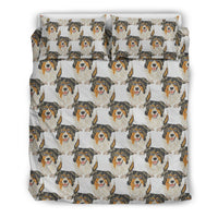 Australian Shepherd Dog Pattern Print Bedding Set- Free Shipping - Deruj.com