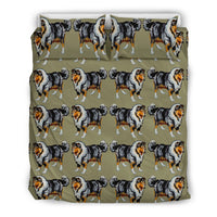 Rough Collie Dog Art Pattern Print Bedding Set-Free Shipping - Deruj.com