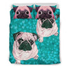 Lovely Pug Dog Art Print Bedding Set-Free Shipping - Deruj.com