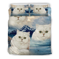 Cute Persian Cat Print Bedding Set- Free Shipping - Deruj.com