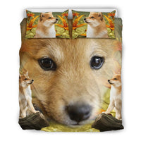 Cute Shiba Inu Dog Print Bedding Set- Free Shipping - Deruj.com
