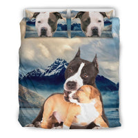Cute Pit Bull Terrier Dog Print Bedding Set- Free Shipping - Deruj.com