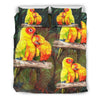 Sun Conure (Sun Parakeet) Bird Print Bedding Set-Free Shipping - Deruj.com