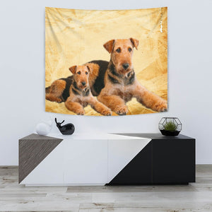 Airedale Terrier Dog Print Tapestry-Free Shipping - Deruj.com