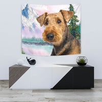 Cute Airedale Terrier Print Tapestry-Free Shipping - Deruj.com