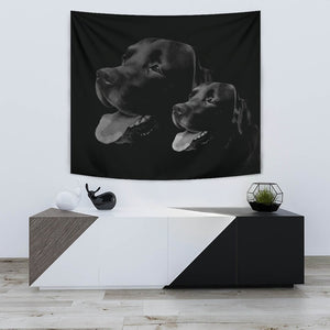 Black Labrador Print Limited Edition Tapestry-Free Shipping - Deruj.com