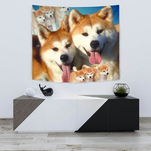 Lovely Akita Dog Print Tapestry-Free Shipping - Deruj.com