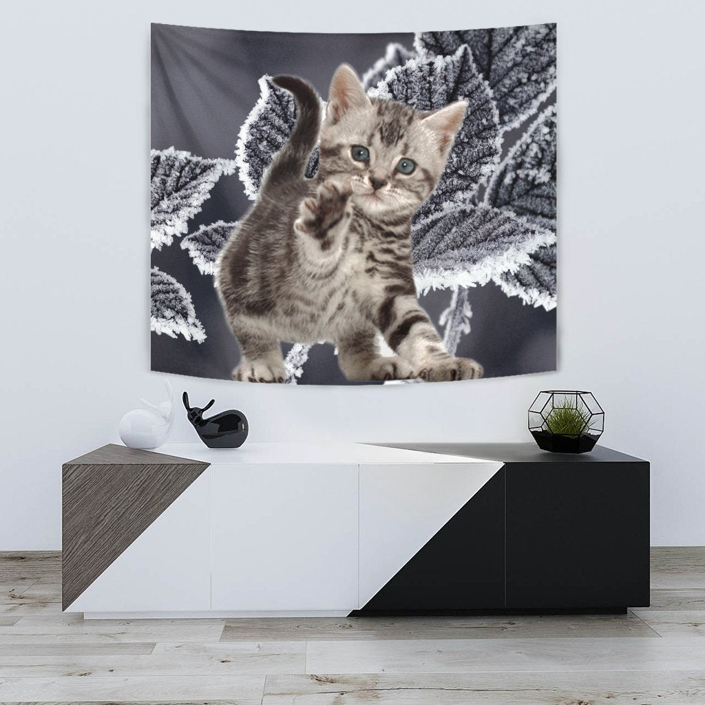 American Bobtail Kitten Print Tapestry-Free Shipping - Deruj.com